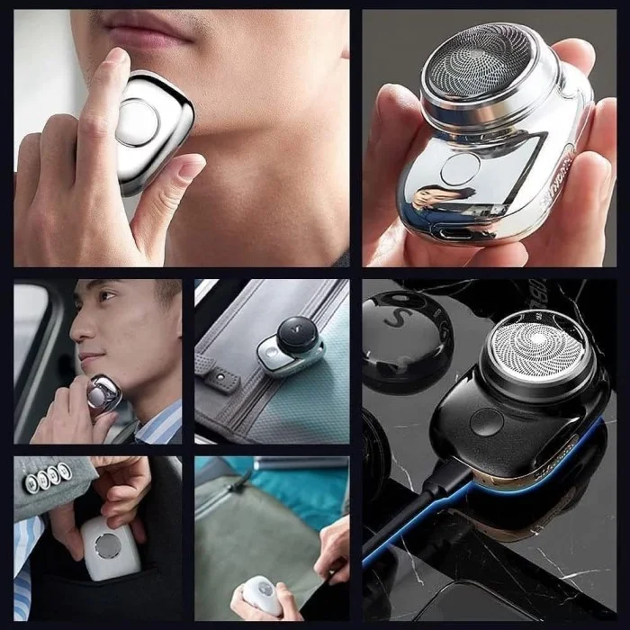 Mini Electric Shaver for Men Portable Pocket Size Clean Shave Trimmer Foil Shaver Type-C Fast Charging Wet Dry Use for Home Travel Outdoor India image 3