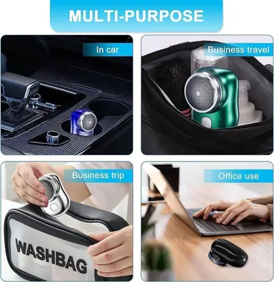 Mini Electric Shaver for Men Portable Pocket Size Clean Shave Trimmer Foil Shaver Type-C Fast Charging Wet Dry Use for Home Travel Outdoor India thumbnail 4