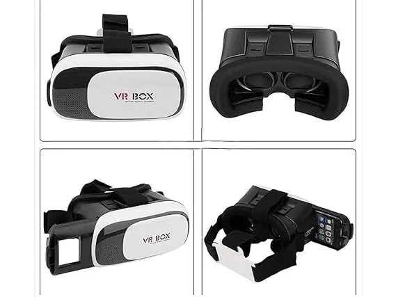 3D VR Box Virtual Reality Headset for Smartphones with Adjustable Lens HD Optics Immersive 360 Degree Gaming Movie Experience Lightweight Comfortable VR Glasses for Android iPhone All Mobiles image 5