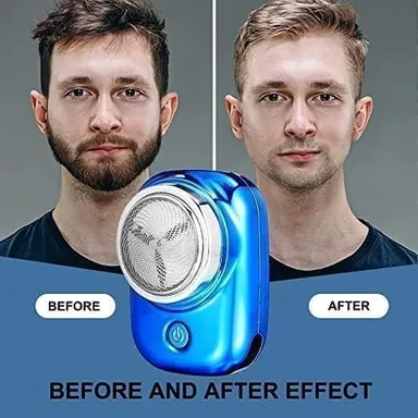GRANTHUES Mini Electric Shaver for Men Portable Pocket Size Foil Trimmer Type C Fast Charging Wet Dry Clean Shave Travel Grooming Machine thumbnail 3