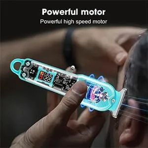 Transparent Mini Electric Shaver and Beard Trimmer for Men USB Rechargeable Portable Grooming Device 180 Minutes Runtime Precision Hair Clipper Travel Shaver thumbnail 4