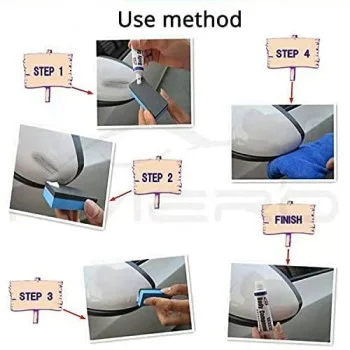 Car Scratch Remover Kit for Deep Scratches Car Paint Repair Polishing Wax Kit Sponge Body Compound Cream Wax Car Body Compound Scratch Remover Kit India image 3