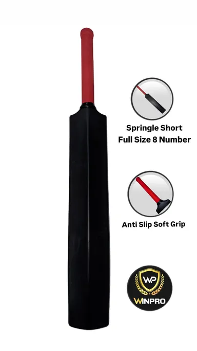 WINPRO Plastic Cricket Bat Set with Stumps Base and Connectors Full Size No 8 Lightweight Kids Cricket Kit for Practice Training Garden Backyard Play Set India thumbnail 3
