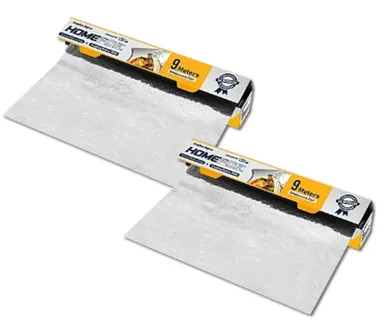 2 HOMEFOIL 12 MICRON 9 METERS SILVER ALUMINIUM FOIL thumbnail 1