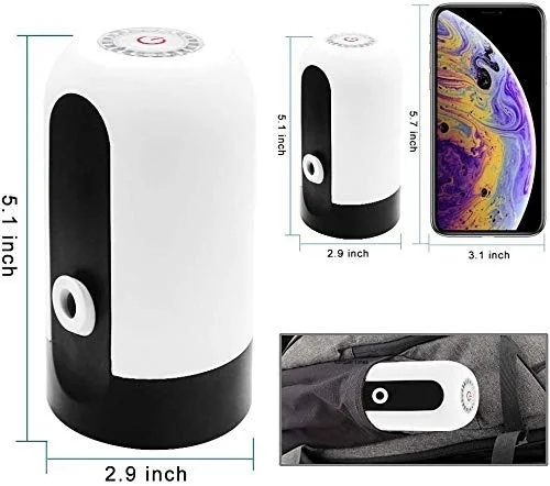 Automatic Wireless Rechargeable Water Can Dispenser Pump for 20 L Bottle | Electric Portable Water Bottle Pump | Low Noise High Efficiency | Fits 20L Drinking Water Jug image 2