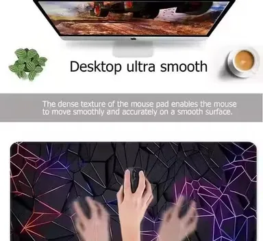 Printed Mouse Pad 11x9 Inch Premium Mouse Mat Anti-Slip Waterproof Surface for Laptop & PC – High Precision Speed Gaming & Office Desk Accessory thumbnail 1