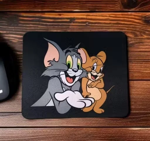 Tom and Jerry Mouse Pad for Laptop and Desktop Non-Slip Rubber Base Waterproof Gaming Mousepad for Office Home and Kids High Quality Printed Desk Mat image 1