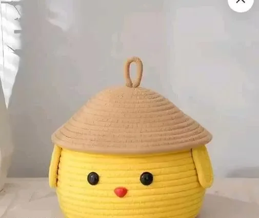 Multipurpose Storage Basket for Kitchen Home Organiser Plastic Baskit with Lid Handle Fruit Vegetable Storage Box Bathroom Office Utility Basket image 1