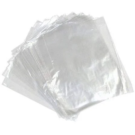Transparent Polythene Packing Bags Pack of 50 Multipurpose Plastic Storage Bags for Packaging Food Clothes Small Items Durable Lightweight Clear Poly Bags India image 2