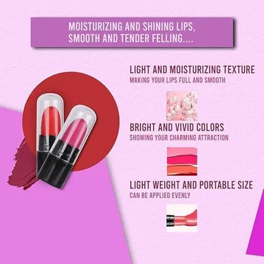 12 Piece Matte Lipstick Set Long Lasting Waterproof Velvet Finish Lipstick Kit for Women Multicolor Nude Pink Red Brown Makeup Lip Colour Combo Set Professional Cosmetic Gift Kit thumbnail 1