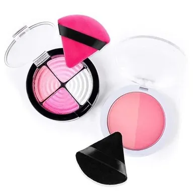 Professional Triangle Powder Puff Makeup Sponge with Finger Strap Soft Velvet Cosmetic Puff for Loose Powder Foundation Compact Setting Powder Blending Beauty Tool for Face Makeup thumbnail 2