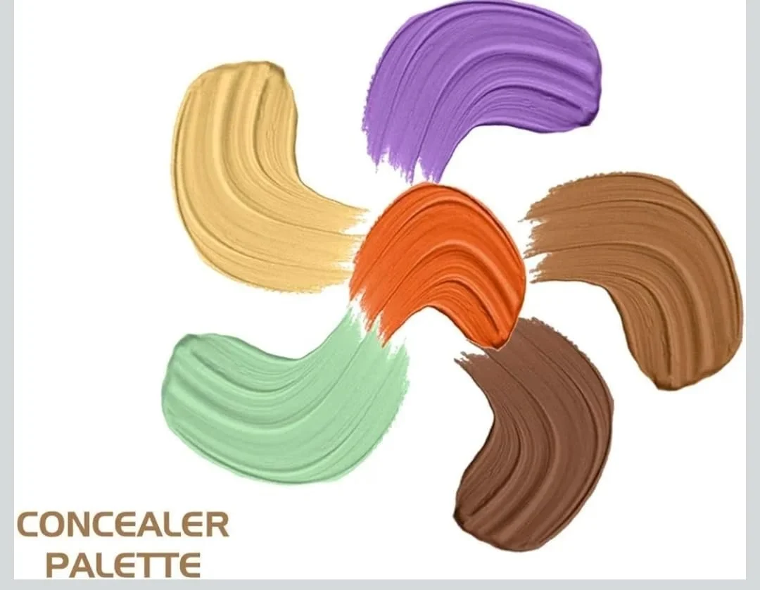 6 Colour Professional Cream Concealer Corrector Palette with Finger Puff Applicators – Full Coverage Contour Makeup Kit for Dark Circles Blemishes Acne Spots Face Correcting Palette image 3