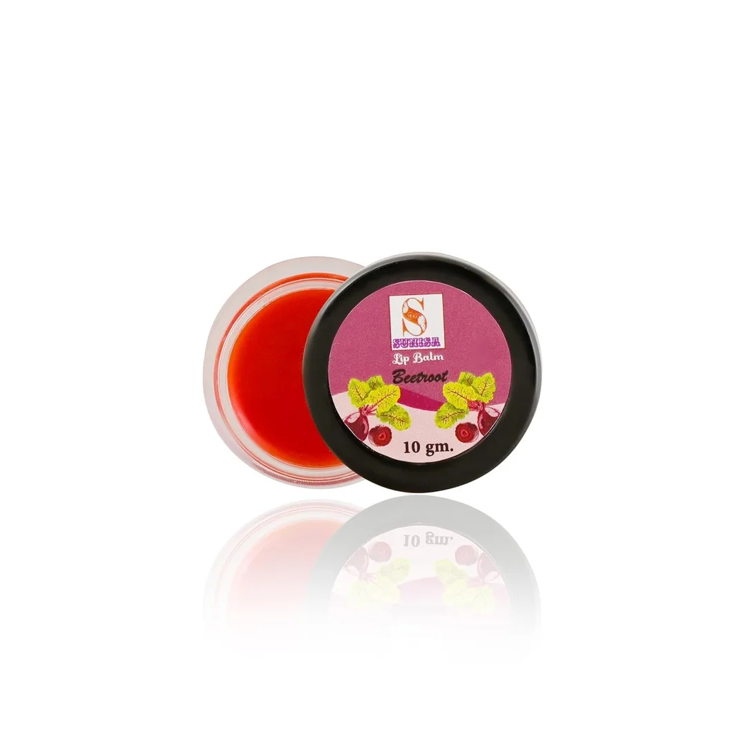 Sunisa Natural Strawberry Lip Balm 10g Moisturising Hydrating Lip Care for Dry Chapped Cracked Lips with Beetroot Tint Vitamin Enriched Lip Repair Balm for Soft Pink Lips Daily Use Lip Moisturiser image 4