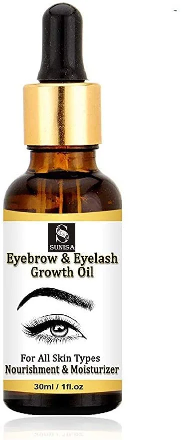 Sunisa Eyebrow & Eyelash Growth Oil 30ml Natural Lash Serum for Thicker Brows and Longer Lashes Nourishing Hair Growth Treatment for Eyelashes Eyebrows Conditioning Moisturising Oil for All Skin Types image 1