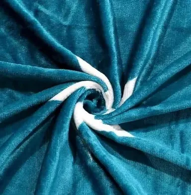 Aarvi Woolen Bedsheet Double Bed King Size Winter Soft Warm Fleece Bedsheet with 2 Pillow Covers Heavy Thermal Blanket Sheet for Cold Weather Home Bedding  thumbnail 2