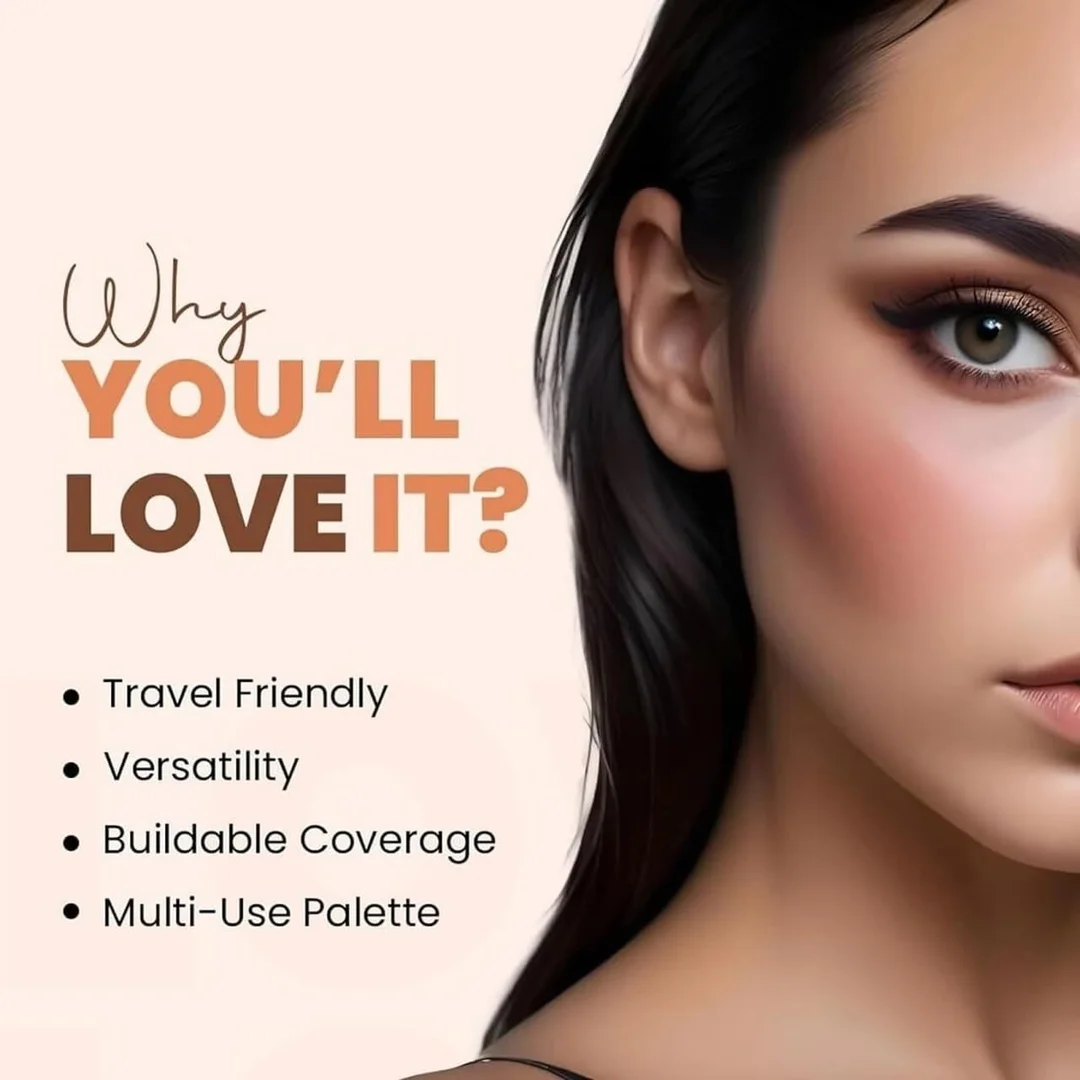 Professional Face Contour Makeup Palette with Concealer Corrector Highlight Cream Kit Multi Shade Skin Tone Sculpting Contouring Makeup Set for Women image 3