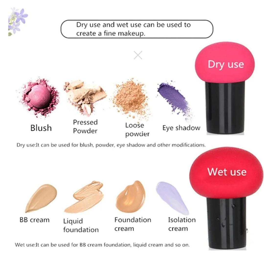 Portable Mushroom Makeup Brush Cleaner Machine with Soft Sponge Dryer Electric Cosmetic Brush Cleaning Tool for Foundation Powder Blush Brushes Quick Dry Beauty Tool image 4