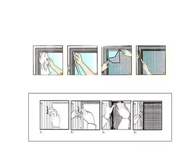 Magnetic Window Mosquito Net Mesh Screen for Home Windows Removable Anti Mosquito Insect Protection Fibre Mesh Window Screen Easy Install Washable Breathable Net thumbnail 1