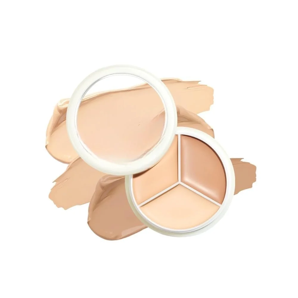 tfit Dual Tone Cream Concealer Palette Professional Full Coverage Colour Correcting Concealer Makeup Palette for Dark Circles Blemishes Contour Highlight Cream Makeup Kit image 2
