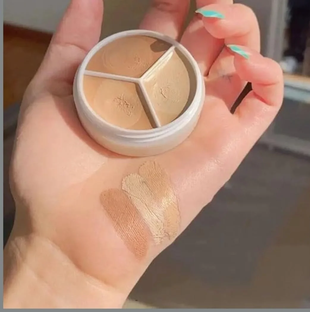 Professional 6 Colour Cream Concealer Palette Makeup Kit with Colour Corrector Shades for Dark Circles Blemishes Contour Highlight Full Coverage Face Makeup Palette image 3