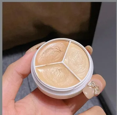 Professional 6 Shade Colour Corrector Concealer Palette Cream Face Makeup Wheel for Dark Circles Acne Redness Pigmentation Contour Highlight with Beauty Blender Sponge Set thumbnail 2