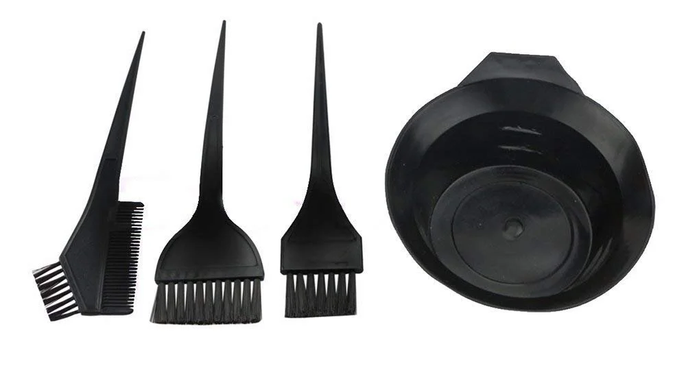 Professional Hair Colour Mixing Bowl with Dye Brush Set, Salon Hair Dye Applicator Kit with Tint Brush, Comb Applicator, Hair Colour Bowl for Home Hair Coloring, Bleach, Dye, Highlighting Kit image 3