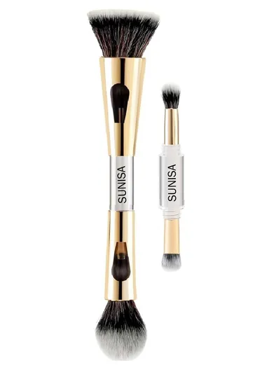 Sunisa Mushroom Head Air Cushion CC Cream Foundation Waterproof Long Lasting Oil Control Moisturising BB CC Cream with Dual Makeup Brush Natural Coverage Base Makeup WT Shade thumbnail 3