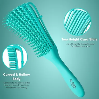 Coconut Hair Oil 100 ml with Detangling Hair Brush Combo for Hair Growth Hair Fall Control Natural Scalp Nourishing Oil No Mineral Oil No Parabens Hair Care Kit thumbnail 3