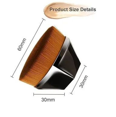 Professional Flat Top Kabuki Foundation Makeup Brush for Liquid Cream Powder – Dense Soft Synthetic Bristles Face Blending Cosmetic Brush thumbnail 1