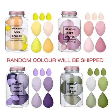 Sunisa Makeup Sponge Set with Brush 7 Pcs Latex Free Beauty Blender Wet & Dry Foundation Sponge Kit with Storage Jar thumbnail 2