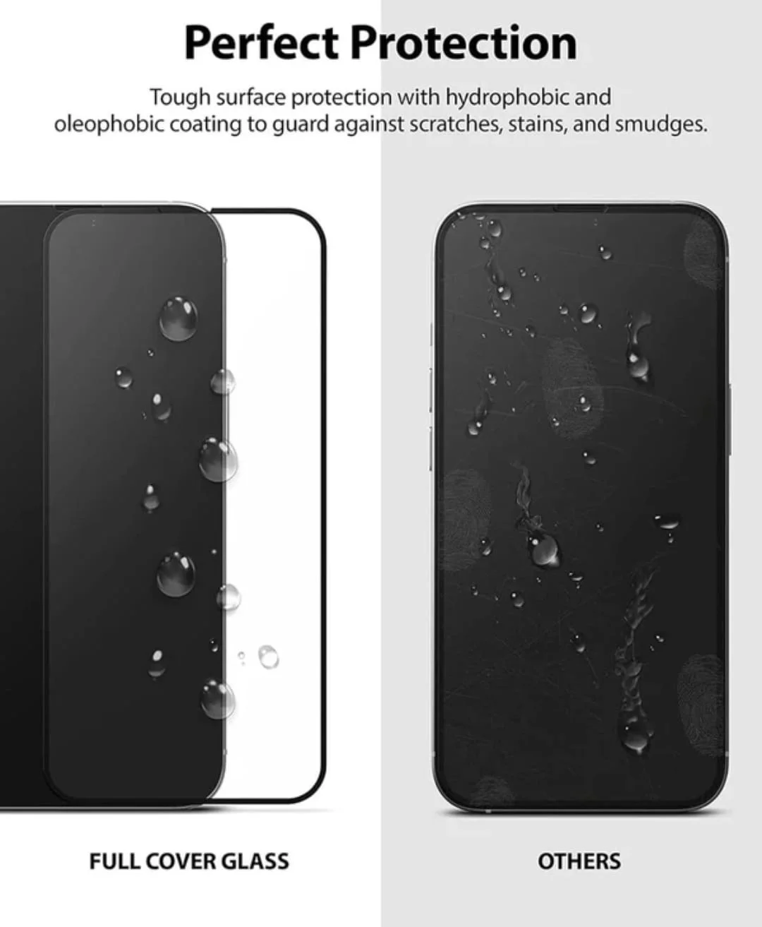Full Cover Tempered Glass Screen Protector for Smartphone Display – 9H Hardness HD Clear Anti Scratch Hydrophobic Oleophobic Edge to Edge Mobile Screen Guard Bubble Free Easy Install image 1
