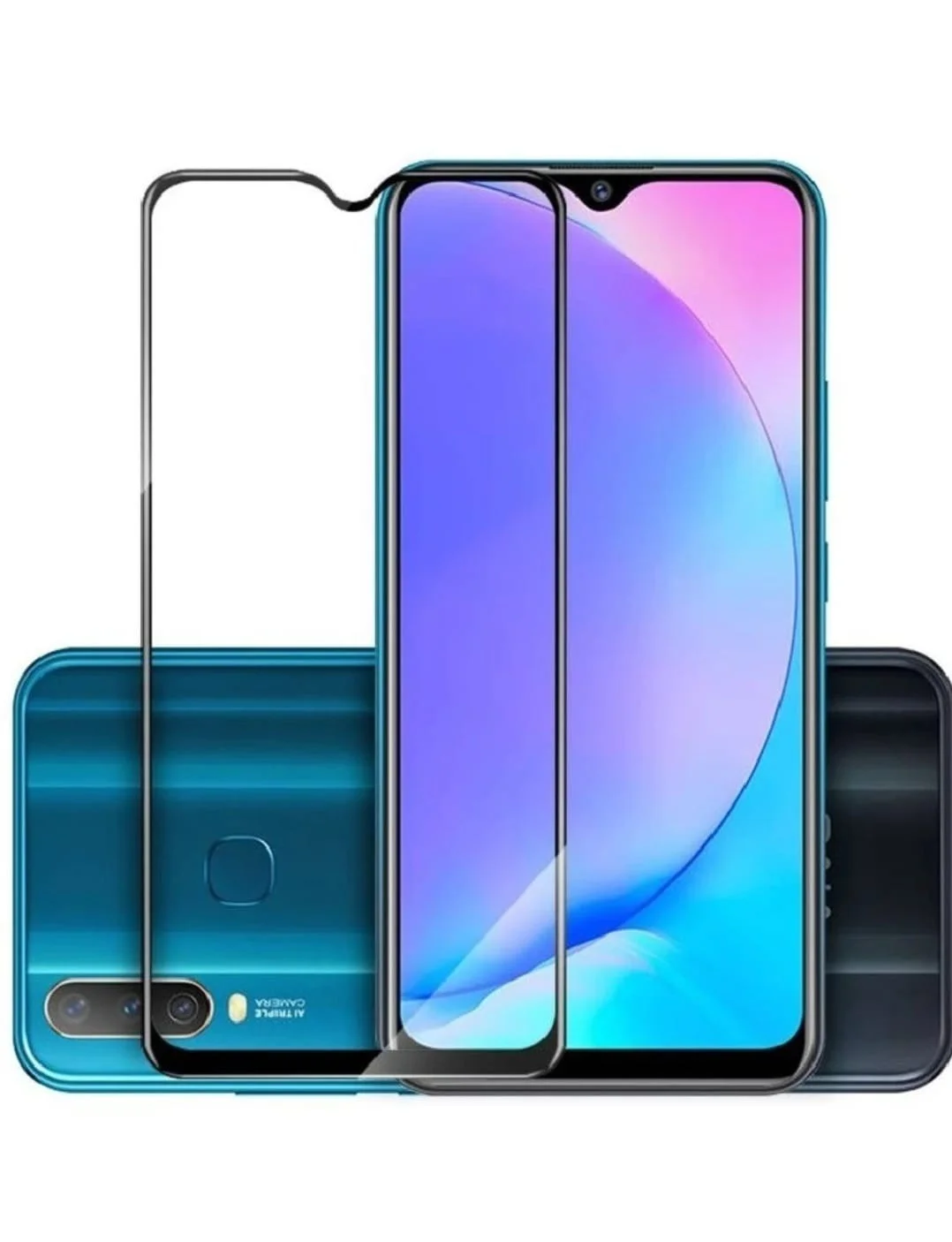 Full Cover 9H Tempered Glass Screen Protector for Android Smartphone Notch Display Edge Protection Anti Scratch HD Clear Bubble Free Mobile Screen Guard image 1