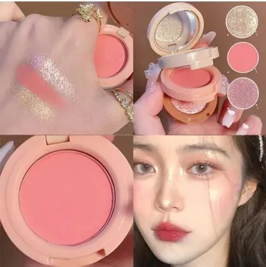 4 Shade Shimmer Highlighter Palette Face Illuminator Compact Powder Glow Makeup Kit for Women Girls Multi Colour Radiant Highlight Powder for Cheeks Nose Brow Bridal Party Makeup thumbnail 2