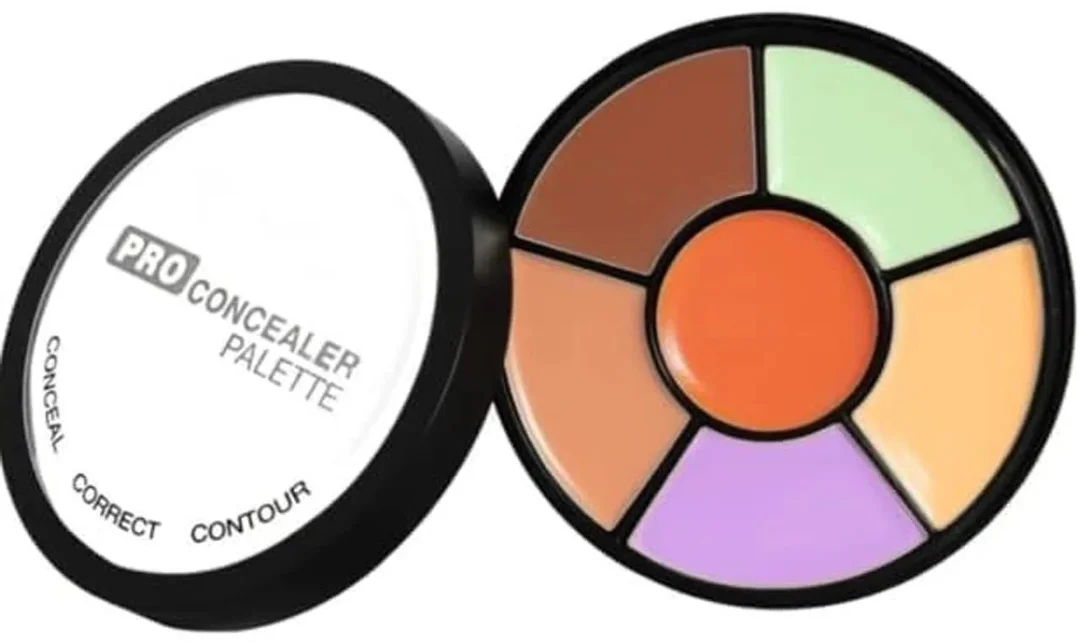 Full Coverage Concealer Colour Corrector Contour Palette Cream Face Makeup Kit for Dark Circles Blemishes Acne Spots Highlighting Contouring Multi Shade Professional Base Makeup Palette image 2