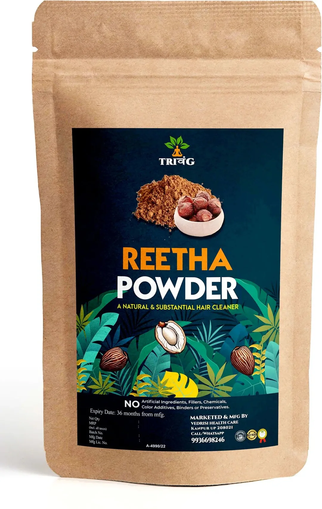 Trivang Herbal Amla Reetha Shika image 2