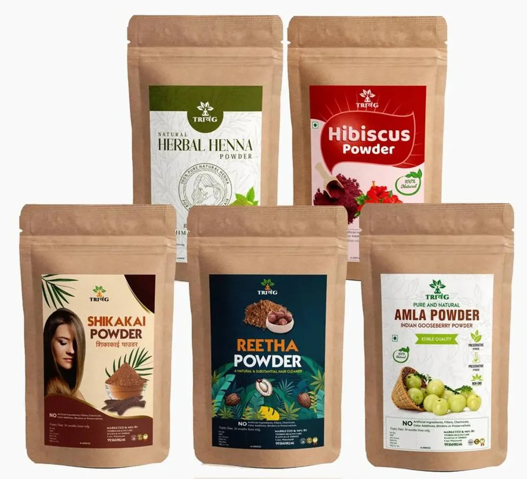 Trivang Herbal Amla Reetha Shika image 1