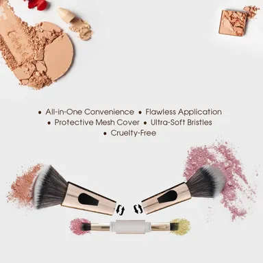 Professional Makeup Brush Set 7–15 Pcs Multi Function Face Eye Brush Kit Soft Synthetic Bristles Foundation Blending Contour Eyeshadow Tools Travel Makeup Kit India thumbnail 1