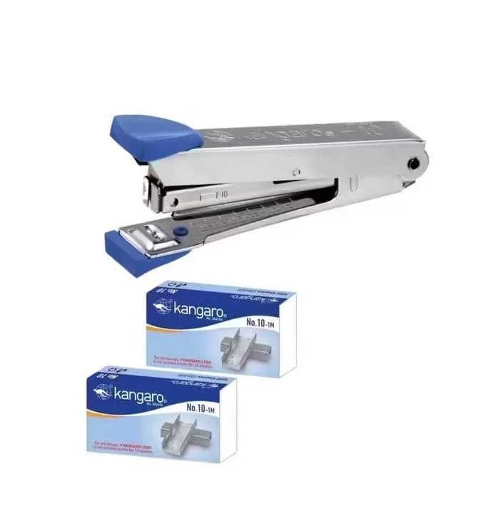Standard Desk Stapler Quick Loading Durable Metal Body Office School Home Stapler 24/6, 26/6 Paper Punch‑Free Easy Use Manual Stapler Tool image 1