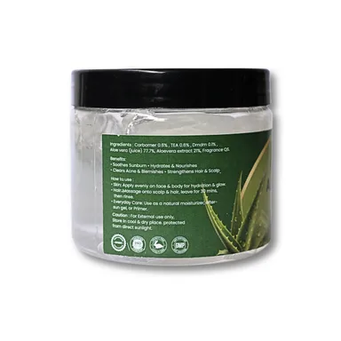 Veora Organics Aloe Vera Gel with Lavender Fragrance | Moisturizing & Nourishing Multipurpose Gel for Face, Skin & Hair | Hydrating Aloe Vera Gel for Soft, Smooth & Healthy Skin | Lightweight Daily Care | 200g thumbnail 4