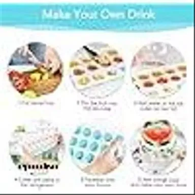 Silicone Ice Cube Trays with Lids BPA Free Easy Release Flexible Ice Tray for Freezer Stackable No Spill Ice Mold Dishwasher Safe Blue Green Set for Home Kitchen Drinks thumbnail 2