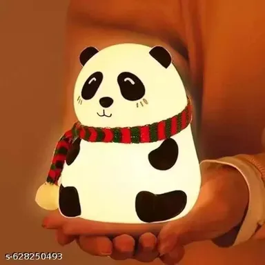 Rechargeable Silicone Panda Night Light for Kids Soft BPA Free LED Lamp 7 Colour Changing Cute Bedside Light for Baby Room Nursery Decor USB Touch Sensor Kids Gift India thumbnail 2
