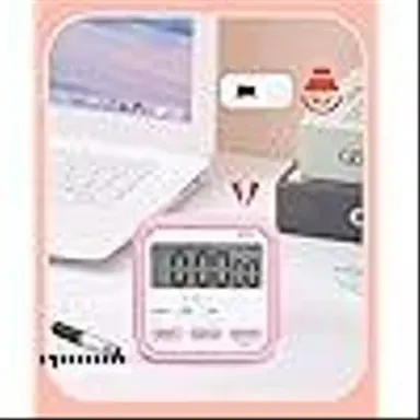 Digital Stopwatch Timer with Large LCD Display 24 Hour Countdown Study Timer Magnetic Kitchen Timer Loud Alarm Flashing Light for Students Cooking Exams Workout Timer India thumbnail 1