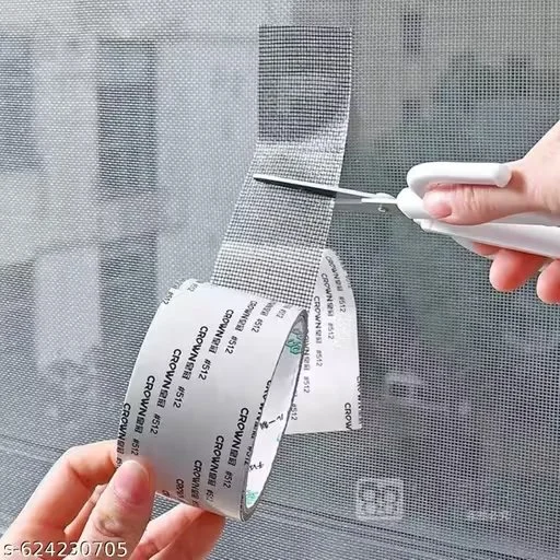 Mosquito Net Repair Tape 200cm x 5cm Strong Adhesive Waterproof Jali Patch Roll for Window Door Balcony Screen Anti Mosquito Mesh Fix Kit India image 4