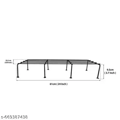 Metal Planter Stand Set of 2 for Indoor Outdoor Balcony Patio Living Room Home Garden Rust Resistant Heavy Duty Plant Holder Black Iron Multi Size Decorative Plant Rack India thumbnail 2