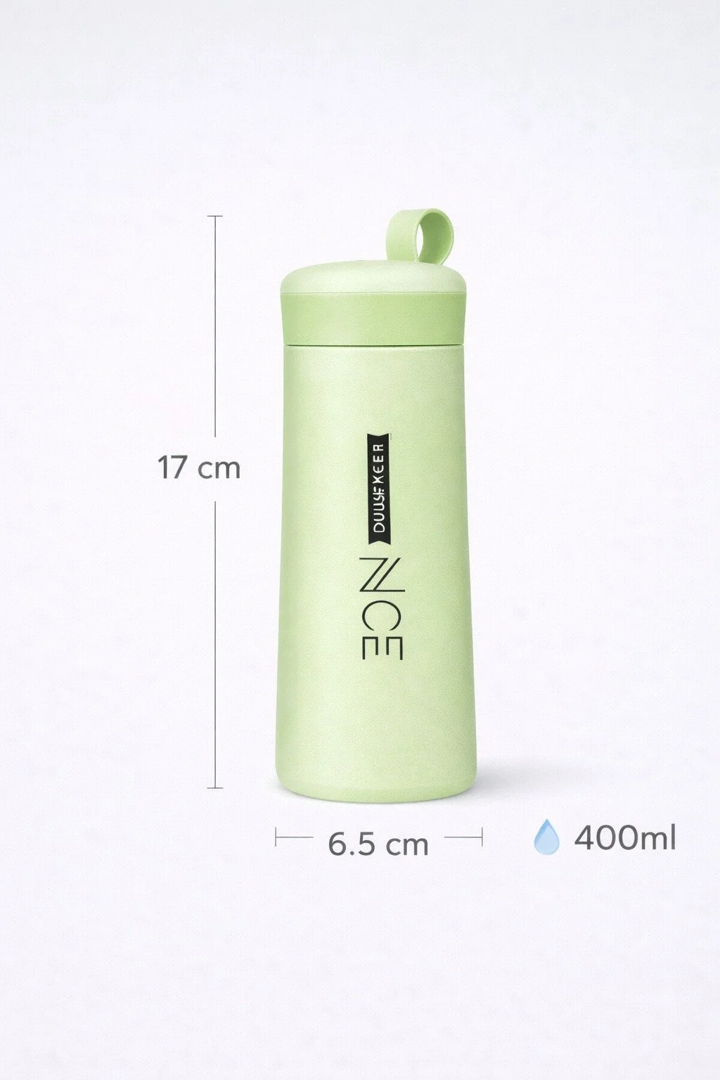 Duusekeer Nice Insulated Stainless Steel Water Bottle 500ml Leak-Proof Vacuum Flask for Office School Gym Yoga Pink Green image 4