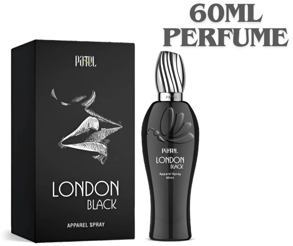 1 PATEL LONDON BLACK APPAREL SPRAY PERFUME 60ML image 3
