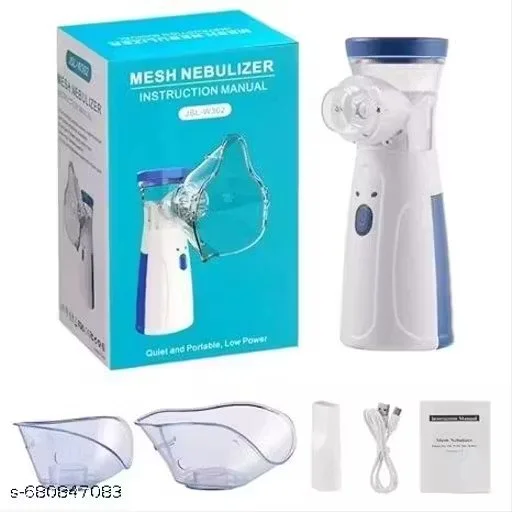 Portable Mesh Nebulizer Machine for Baby Adults Rechargeable Silent Ultrasonic Nebulizer for Asthma Cough Sinus Allergy Relief Compact Handheld Travel Inhaler with Self Cleaning Technology Long Battery Life image 1