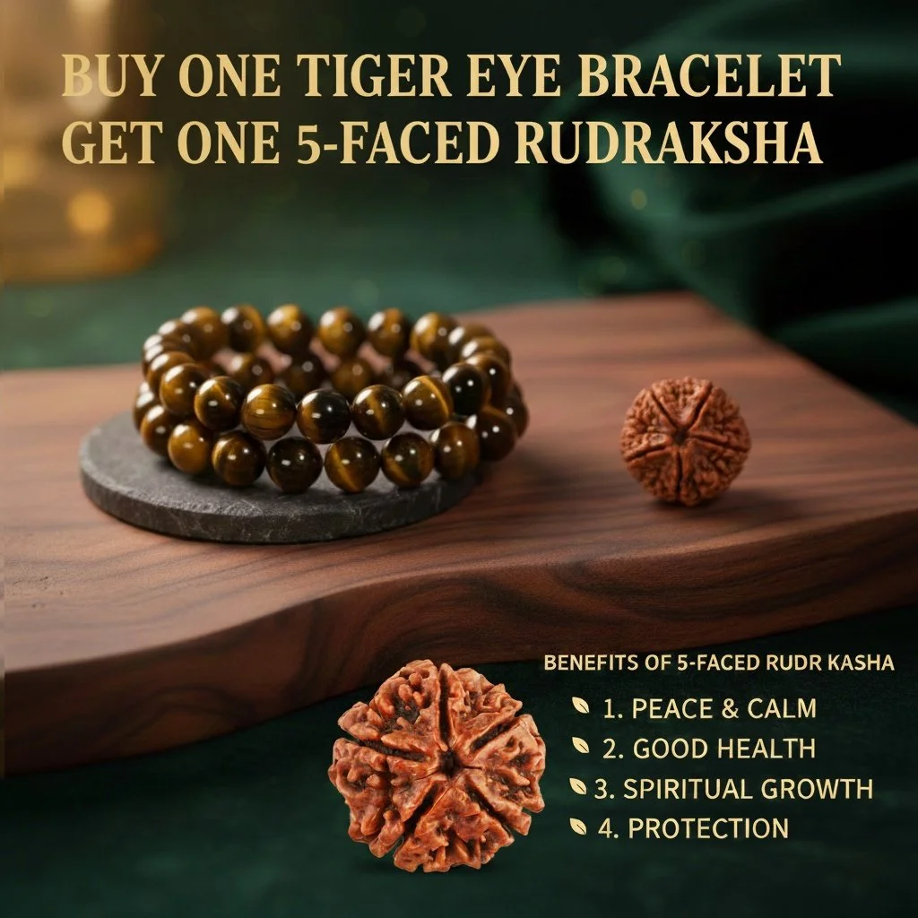 Natural Tiger Eye Stone Bracelet for Men Women Unisex | Genuine Golden Brown Beads with Cat's Eye Effect for Strength Focus Protection Anxiety Relief Chakra Healing Zodiac Jewelry image 2