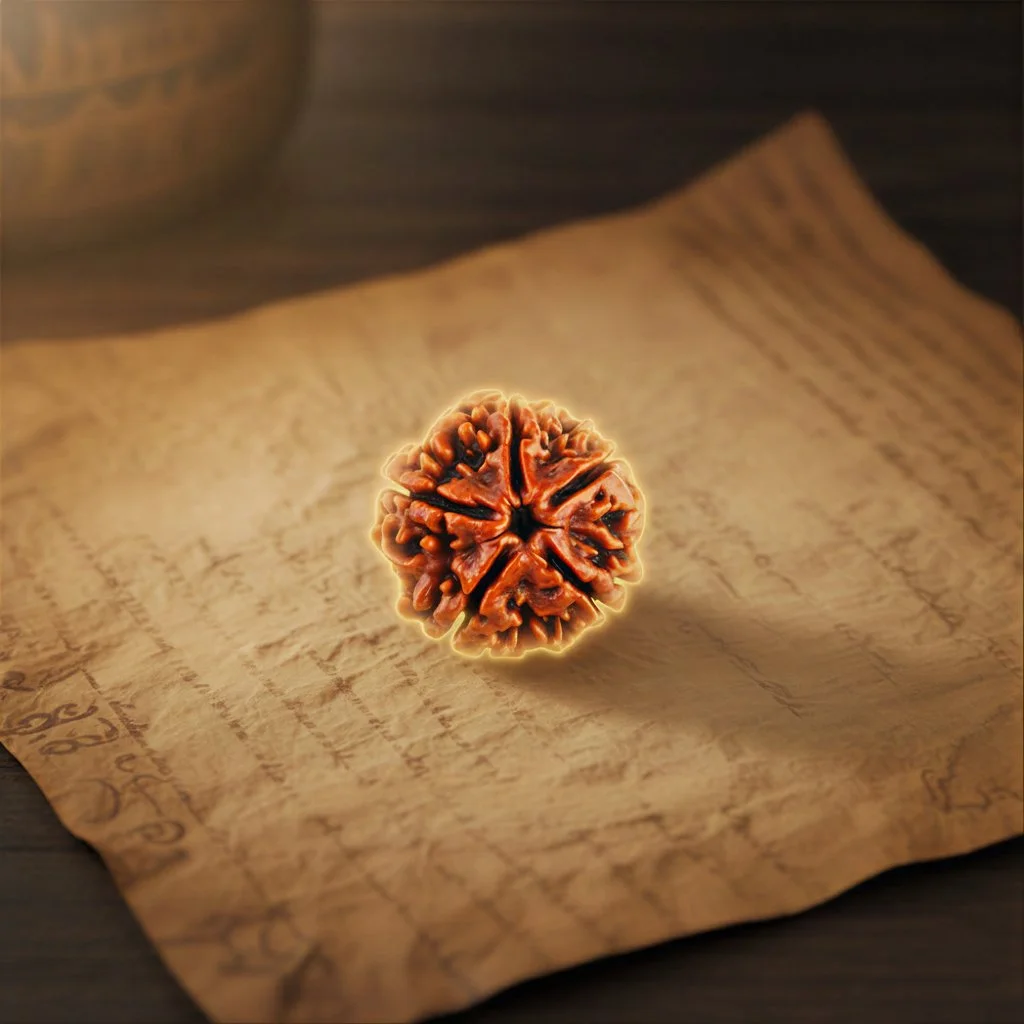 EnergeniX Panch Mukhi Rudraksha Original 5 Mukhi Rudraksha for Peace Protection Spiritual Growth Stress Relief Positivity Calm Mind Shiva Bead for Men Women Students Professionals Householders image 1