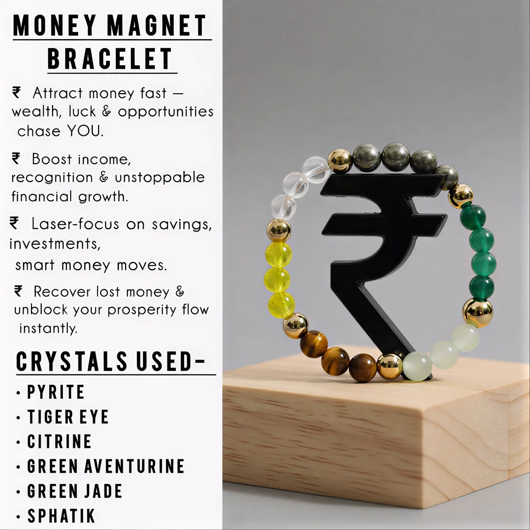 EnergeniX Money Magnet DhanYog Pyrite Bracelet for Wealth Attraction, Money Abundance, Business Success, Financial Growth & Prosperity for Men & Women image 2